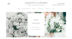 Desktop Screenshot of jeanettesflowers.co.uk