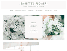 Tablet Screenshot of jeanettesflowers.co.uk